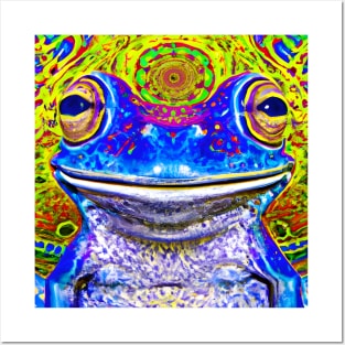 Frogger Spirit Animal (7) - Trippy Psychedelic Frog Posters and Art